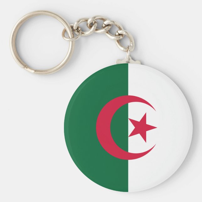Algeria (Algerian) Flag Keychain (Front)