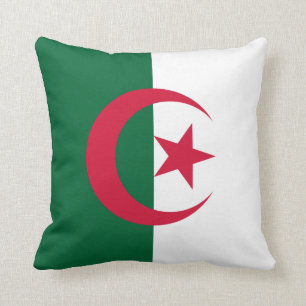 Algeria (Algerian) Flag Throw Pillow