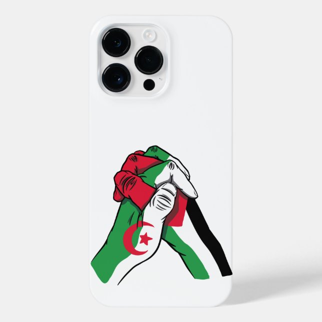 ALGERIA AND PALESTINE HANDS  iPhone CASE (Back)