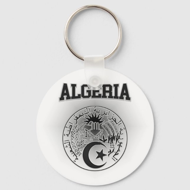 Algeria Coat of Arms Keychain (Front)