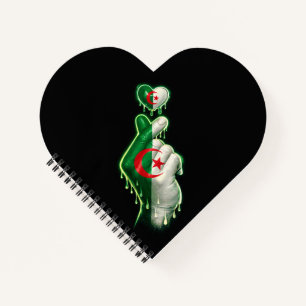 Algeria Finger Heart  Notebook