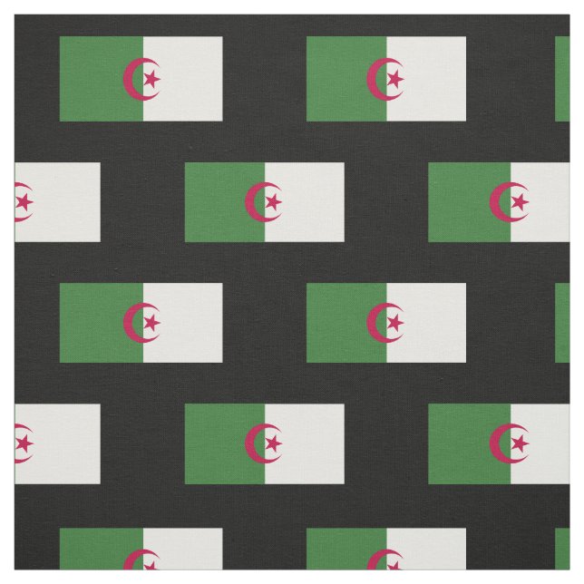 Algeria Flag Fabric (Swatch)