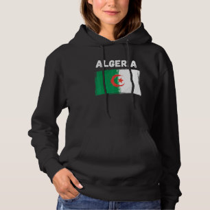 Algeria Flag Holiday Vintage Grunge Algerian Flag Hoodie