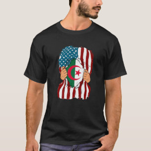 Algeria Flag Inside Me Home Pride Algerian America T-Shirt