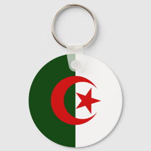 Algeria Flag Keychain