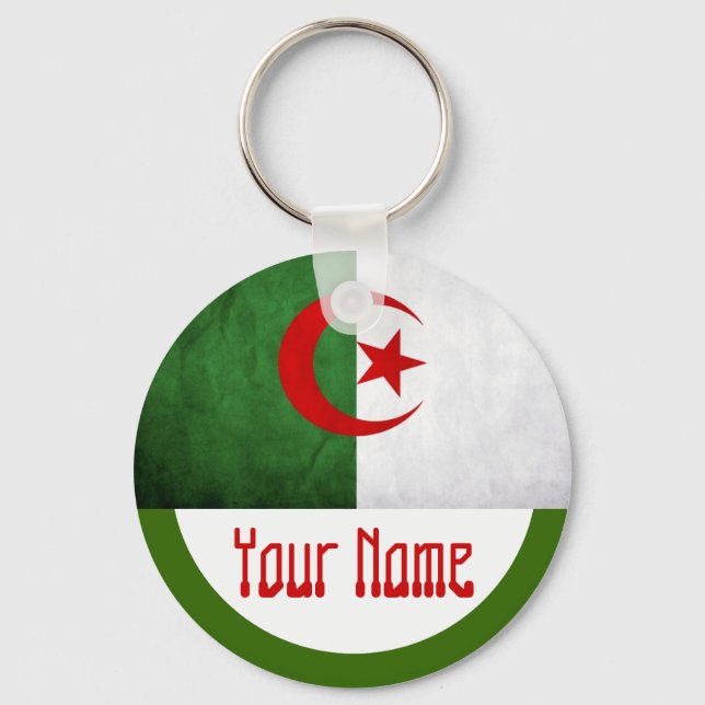 Algeria -  FLAG Keychain (Front)