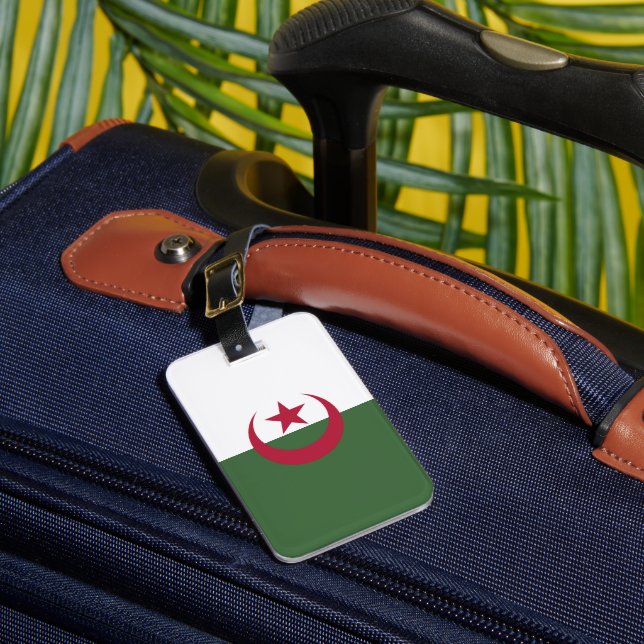 Algeria flag luggage tag (Front Insitu 1)