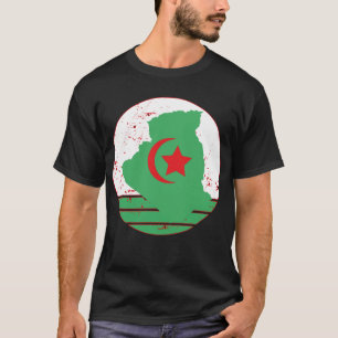 Algeria Flag & Map T-Shirt