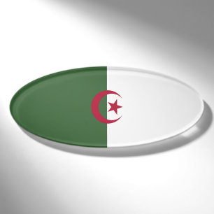 Algeria flag name tag