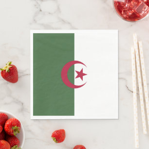 Algeria flag napkin