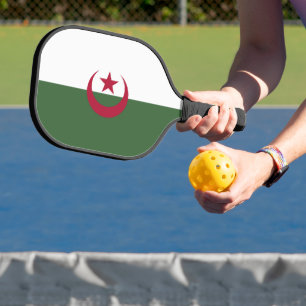 Algeria flag pickleball paddle