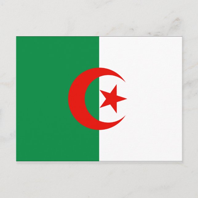 Algeria Flag Postcard (Front)