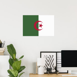 Algeria flag poster