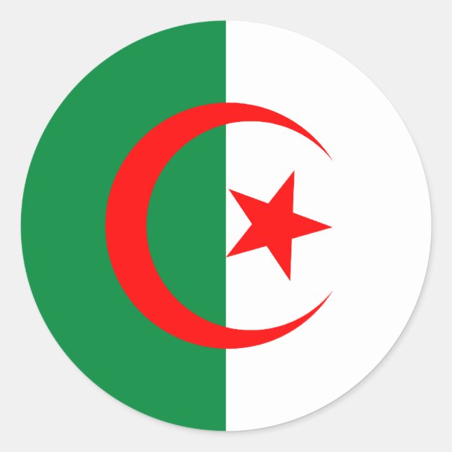 Algeria Flag Sticker (Front)