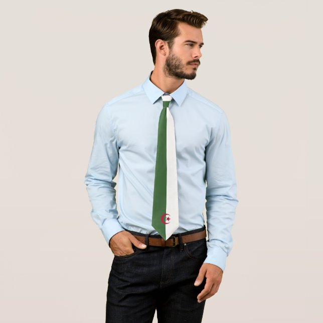 Algeria flag tie (In Situ)