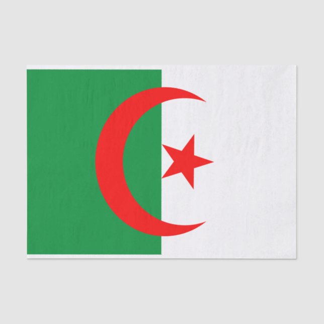 algeria flag tissue paper (Front)
