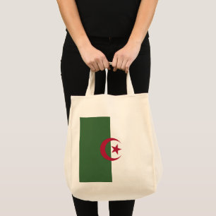 Algeria flag tote bag