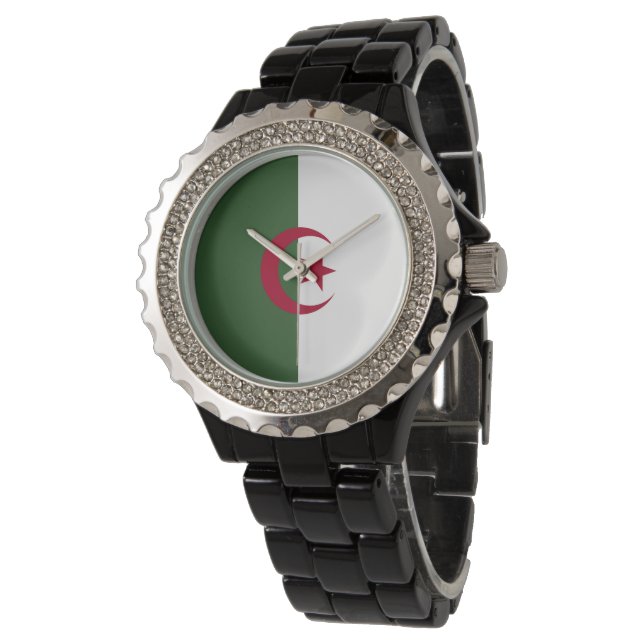 Algeria flag watch (Angled)