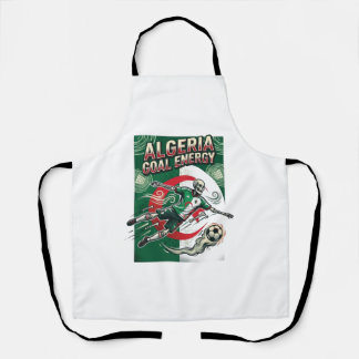 Algeria Goal Energy Skeleton Striker Nations Bold  Apron