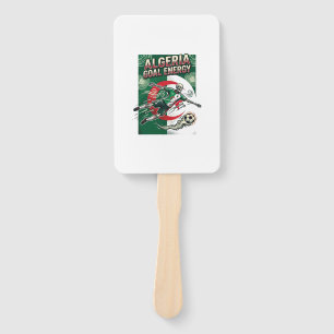 Algeria Goal Energy Skeleton Striker Nations Bold Hand Fan