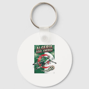 Algeria Goal Energy Skeleton Striker Nations Bold Keychain