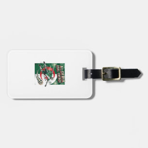 Algeria Goal Energy Skeleton Striker Nations Bold Luggage Tag