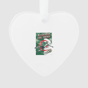 Algeria Goal Energy Skeleton Striker Nations Bold  Ornament