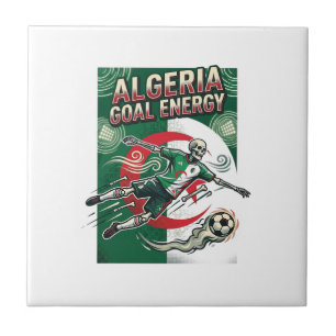 Algeria Goal Energy Skeleton Striker Nations Bold Tile
