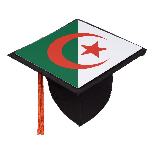 Algeria Graduation Cap Topper (Angled)