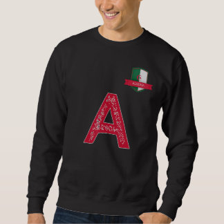 Algeria Human-Flag Group Letter A Algeria green Sweatshirt
