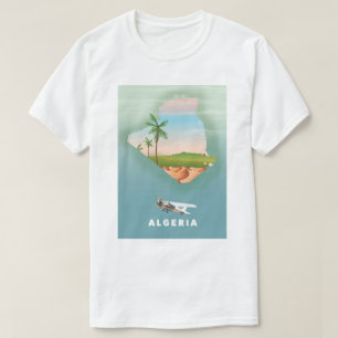 Algeria Illustrated travel poster print. T-Shirt
