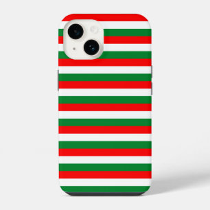 algeria Lebanon Oman Italy flag stripes red white  iPhone 14 Case