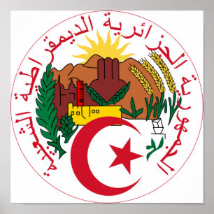 Algeria National Emblem Poster