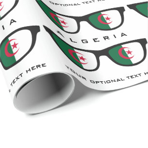 Algeria Shades custom text & colour gift wrap