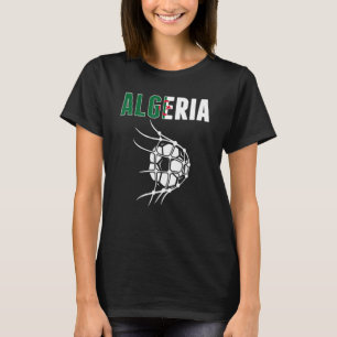 Algeria Soccer Ball In Net Support Algerian Footb T-Shirt