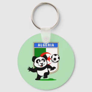 Algeria Soccer Panda Keychain