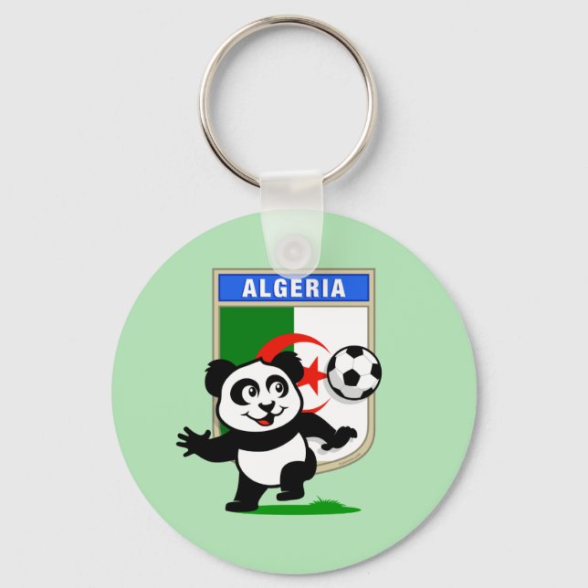 Algeria Soccer Panda Keychain (Front)