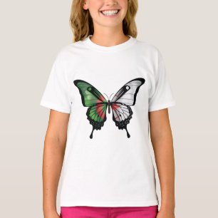 Algeria Swallowtail Butterfly Flag Sticker T-Shirt