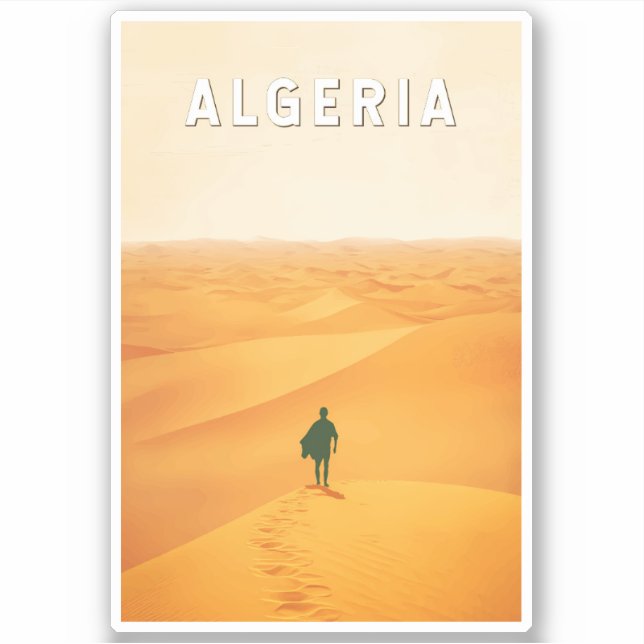 Algeria Travel Art Vintage (Front)