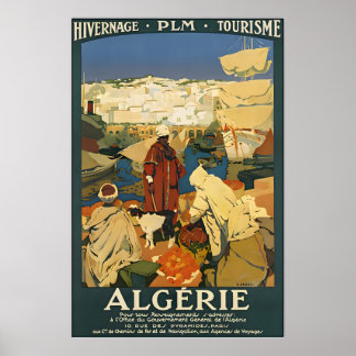 Algeria Travel Poster Africa Art African Prin