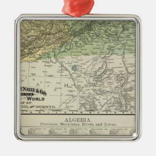 Algeria, Tunis, and Morocco Metal Ornament