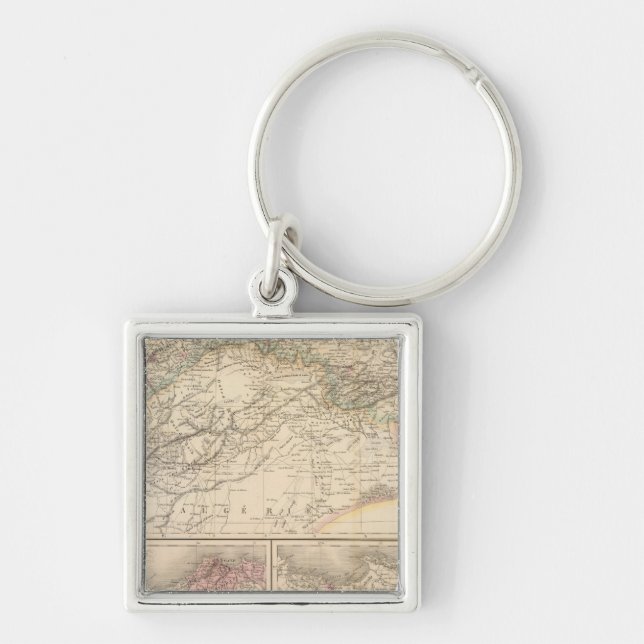 Algeria, Tunisia Keychain (Front)