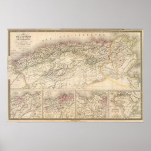 Algeria, Tunisia Poster