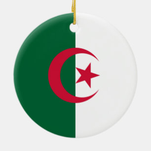 Algerian Flag Ceramic Ornament
