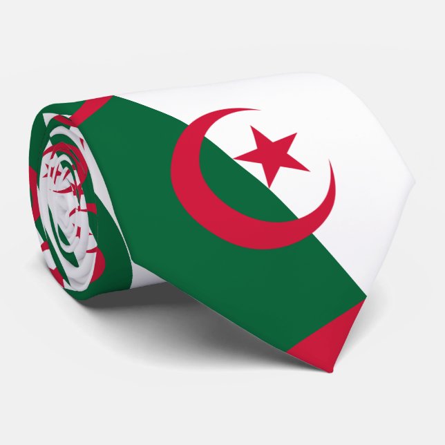 Algerian Flag, Flag of Algeria Tie (Rolled)