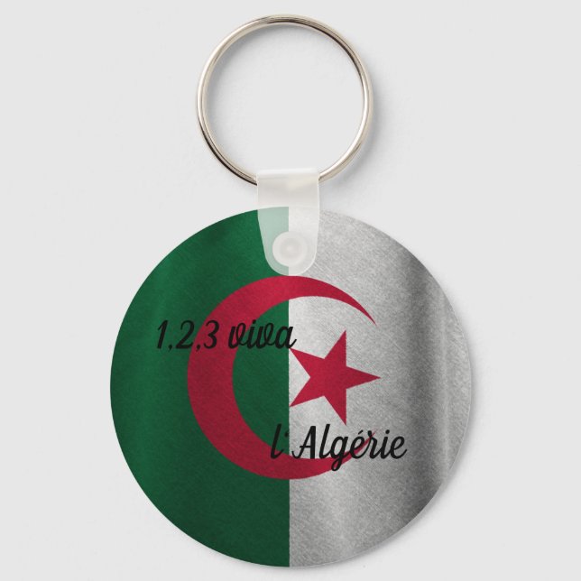 ALGERIAN FLAG KEYCHAIN (Front)