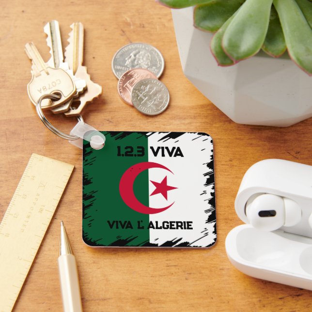 ALGERIAN FLAG KEYCHAIN (Desk)