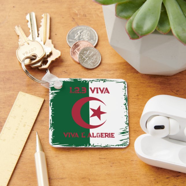 ALGERIAN FLAG KEYCHAIN (Desk)
