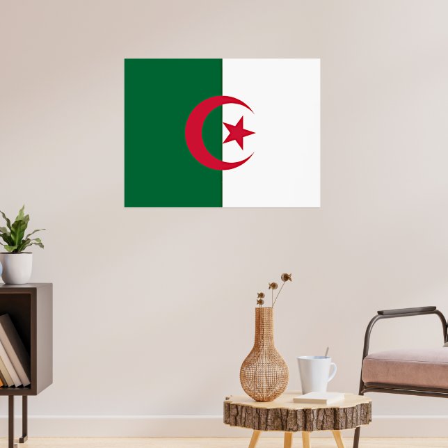 Algerian flag poster (Living Room 3)