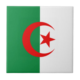 Algerian flag tile